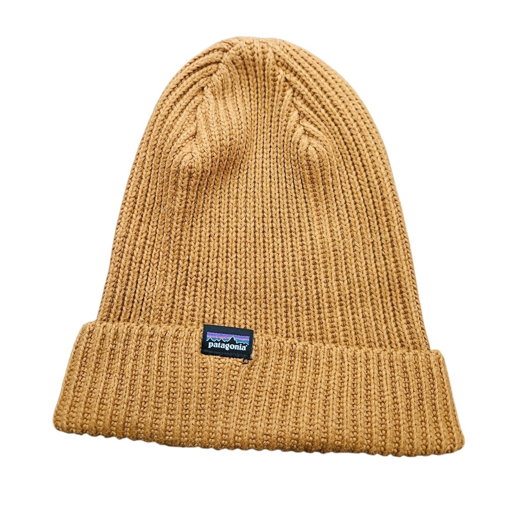The Patagonia Fisherman's Rolled Beanie Unisex Color Autumn Orange